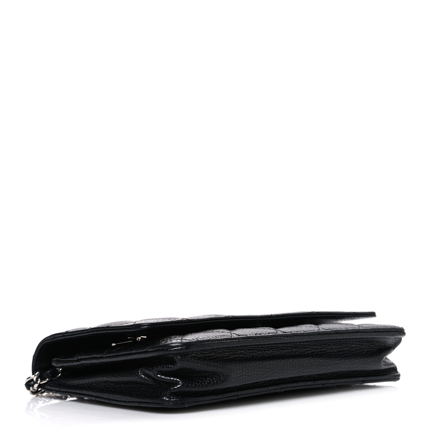Chanel Caviar Quilted Wallet on Chain WOC Black