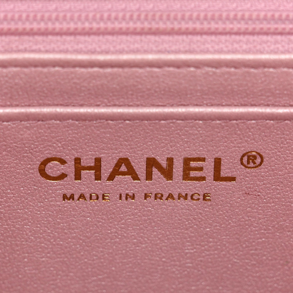 Chanel Lambskin Quilted Tie Dye Ombre Mini Rectangular Flap Yellow Multicolor