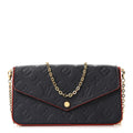 Louis Vuitton Empreinte Pochette Felicie Chain Wallet Marine Rouge