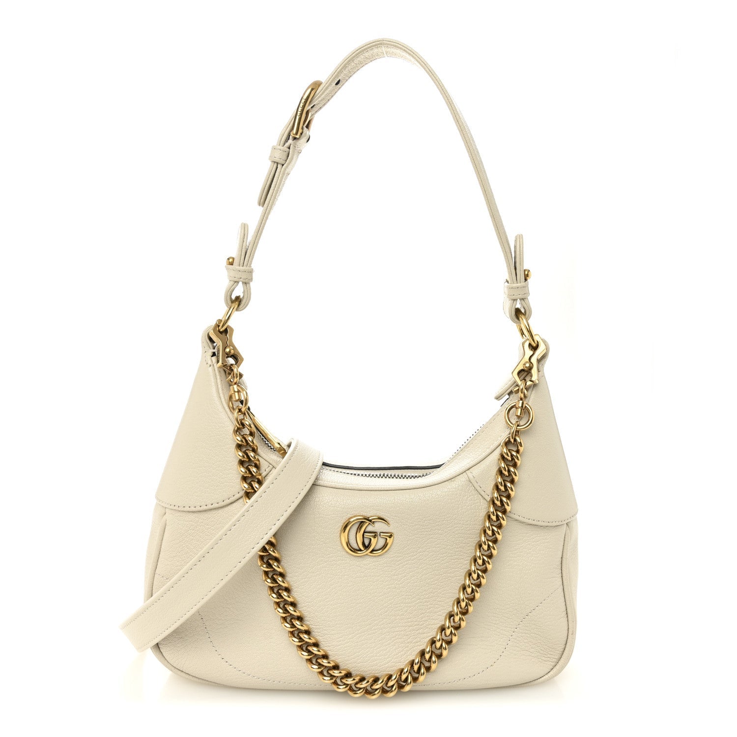 Gucci Goatskin Small Aphrodite Shoulder Bag Mystic White