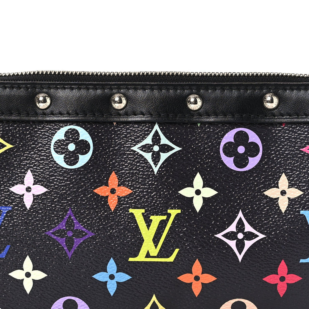 Louis Vuitton LV X TM Monogram Multicolor Pochette Accessories Black