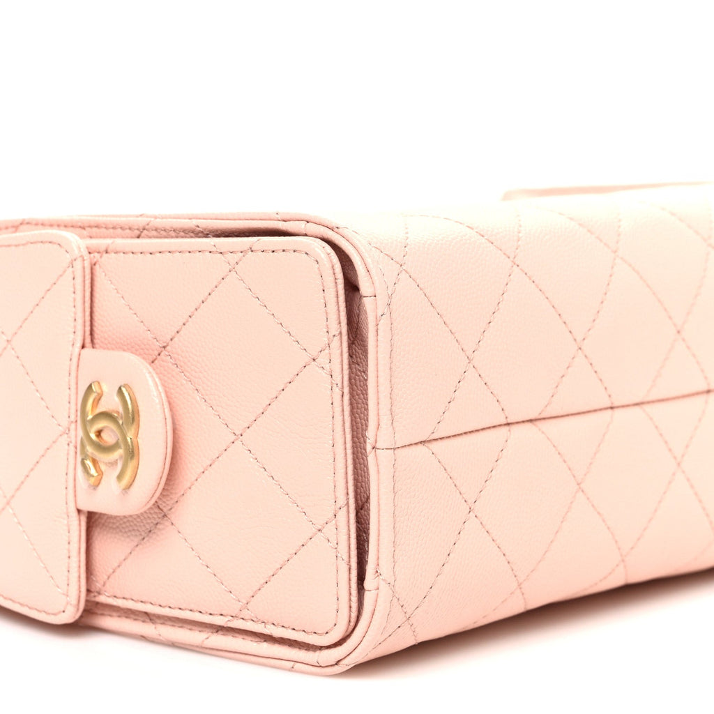 Chanel Caviar Quilted Mini Chanel 25 Handbag Light Pink