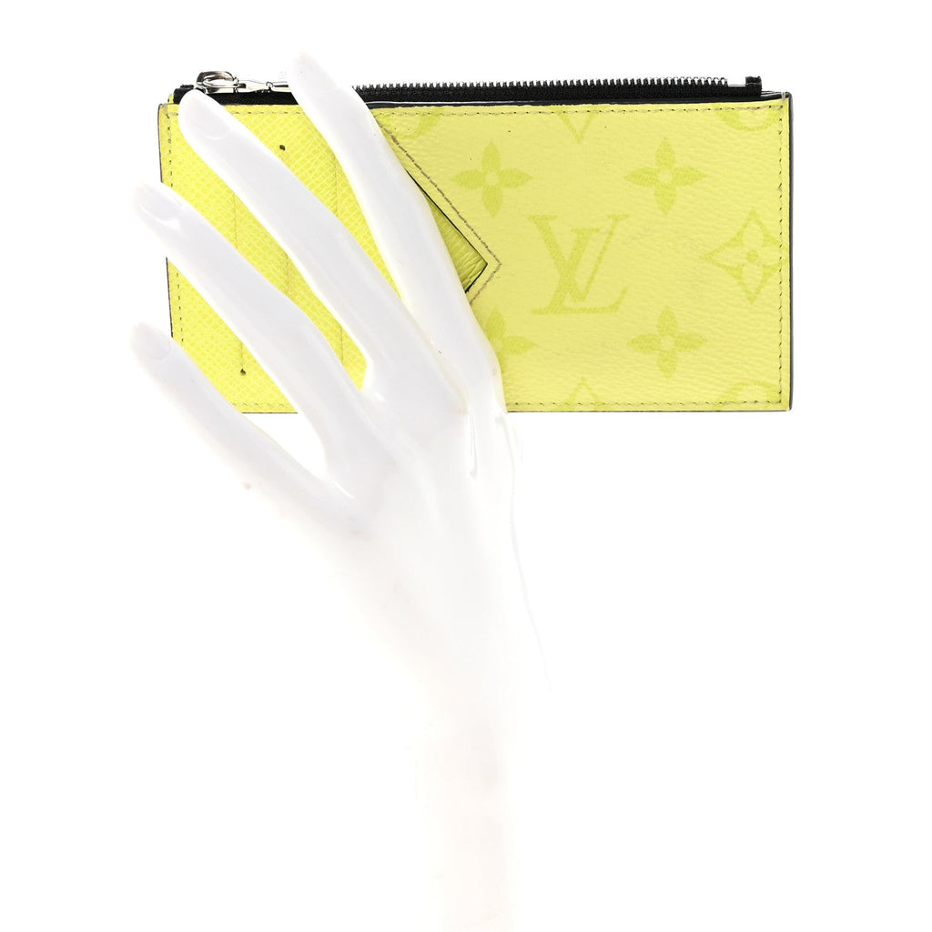 Louis Vuitton Taigarama Coin Card Holder Yellow