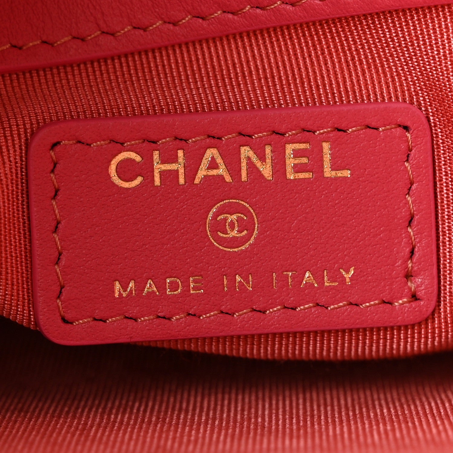 Chanel Tweed Large Chanel 19 Cosmetic Case Coral Pink