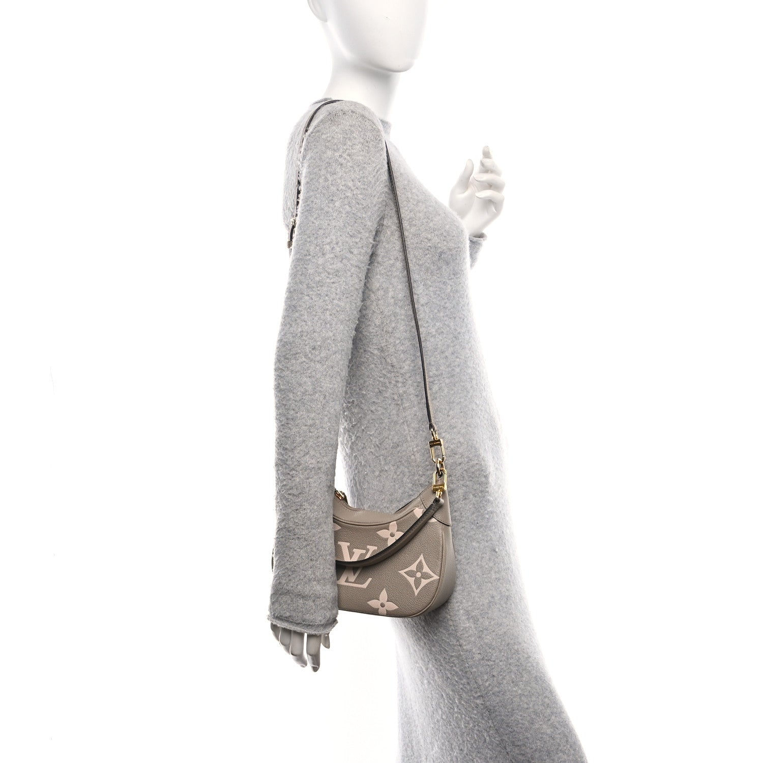Louis Vuitton Empreinte Monogram Giant Bagatelle NM Tourterelle Creme