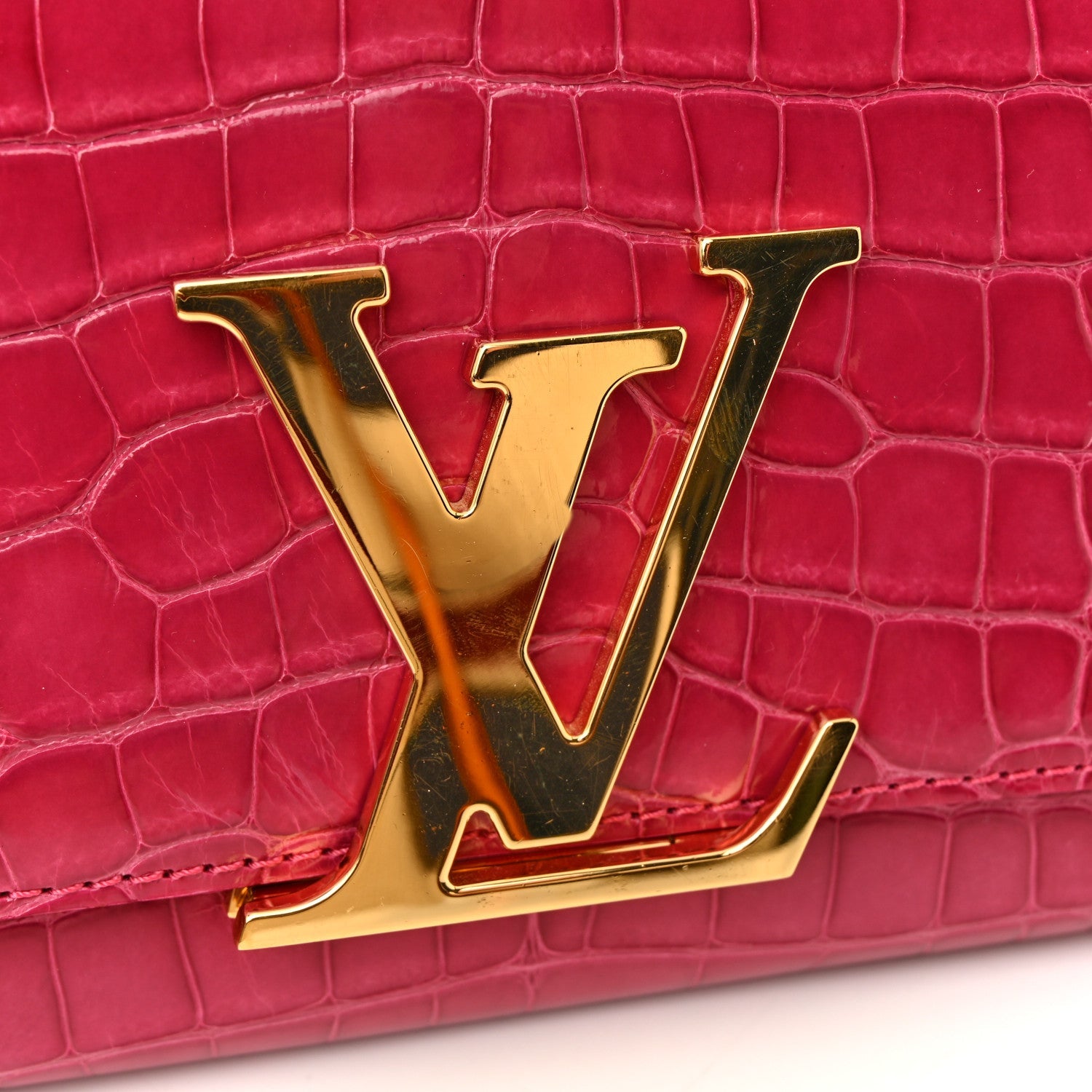 Louis Vuitton Alligator Chain Louise GM