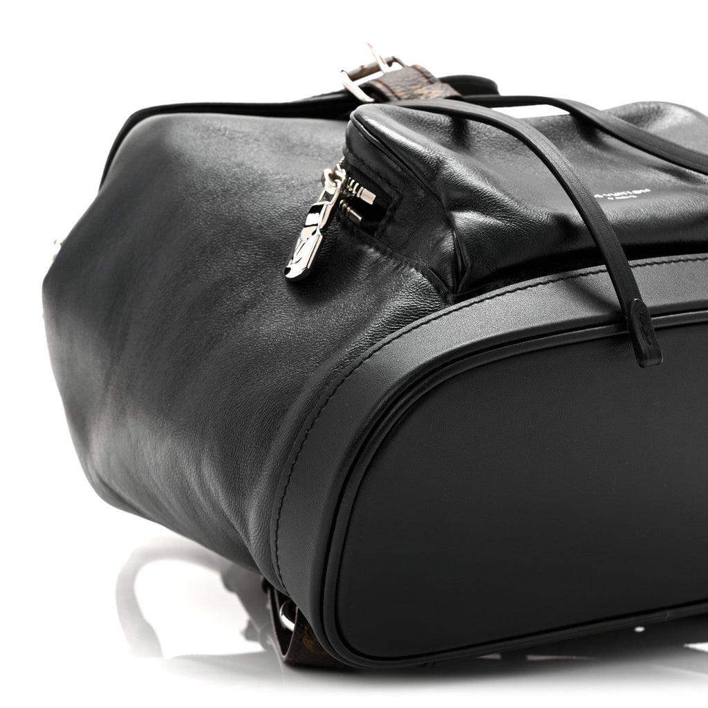 Louis Vuitton Lambskin Monogram Montsouris Vibe PM Black
