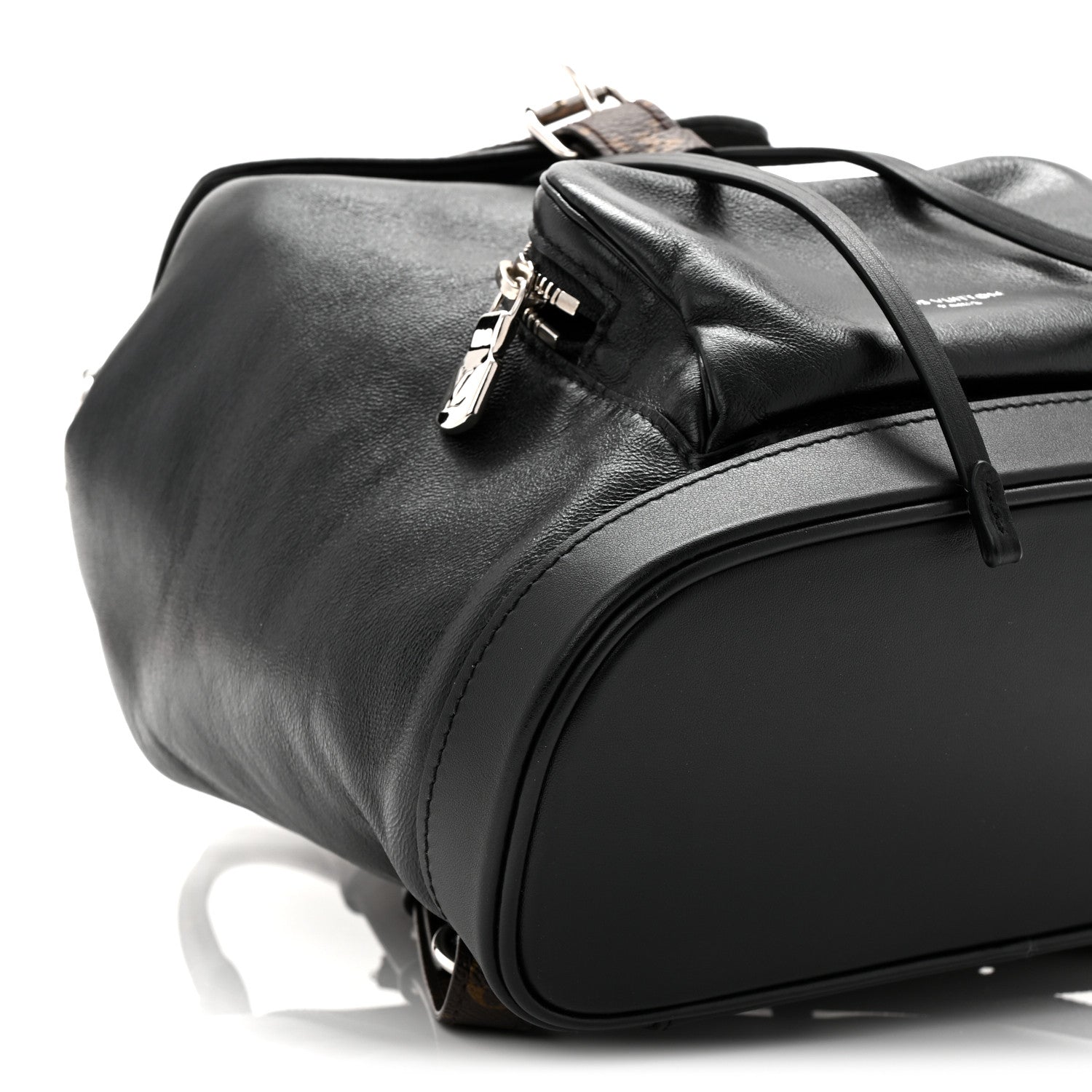 Louis Vuitton Lambskin Monogram Montsouris Vibe PM Black