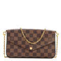 Louis Vuitton Damier Ebene Pochette Felicie Chain Wallet