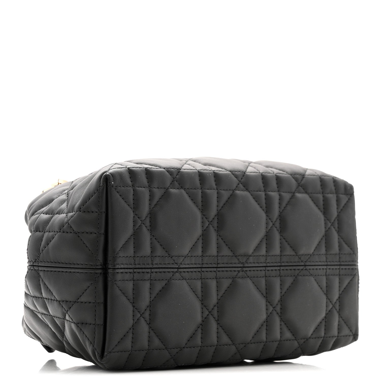 Christian Dior Calfskin Macrocannage Small Toujours  Black