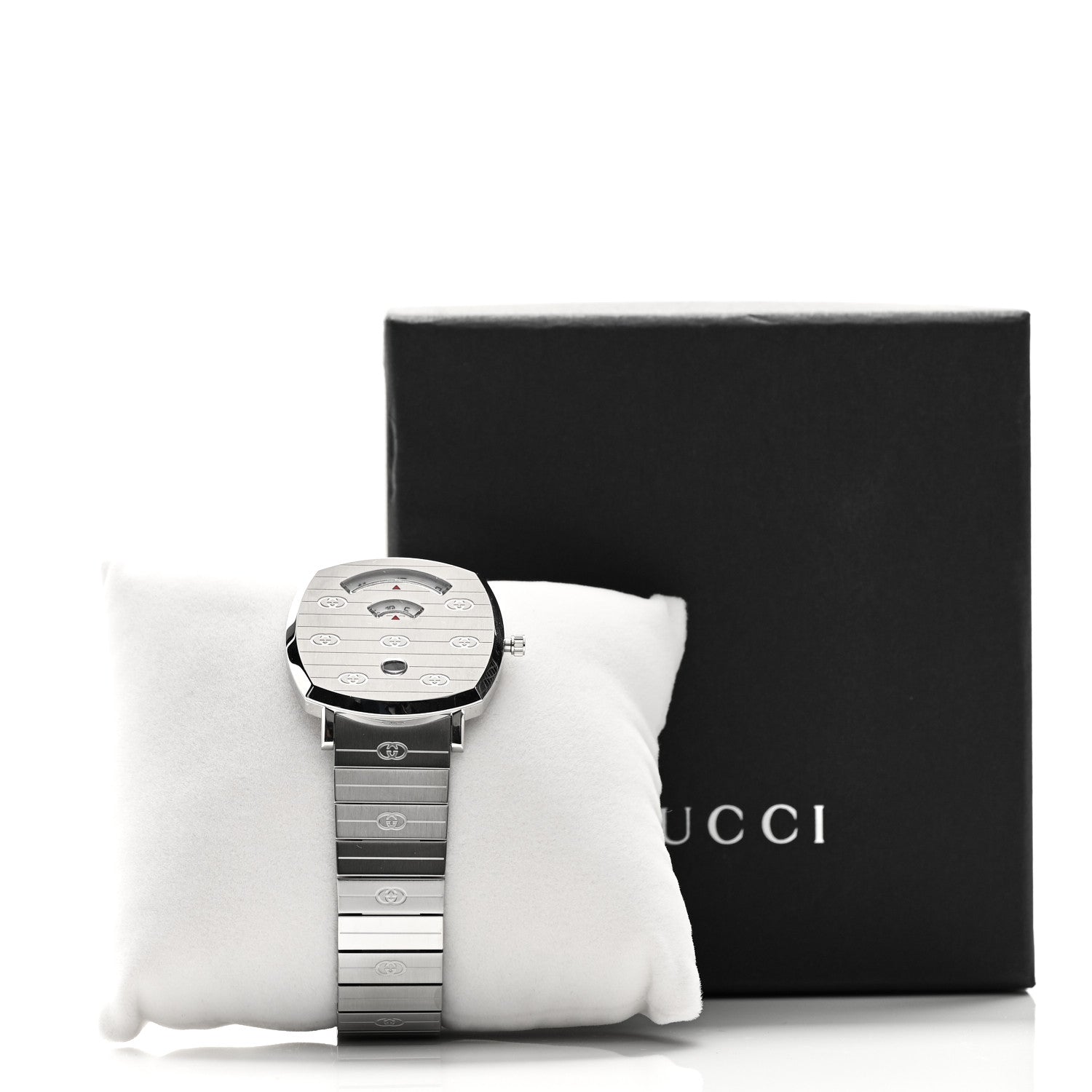 Gucci Stainless Steel 38mm Grip Quartz Watch