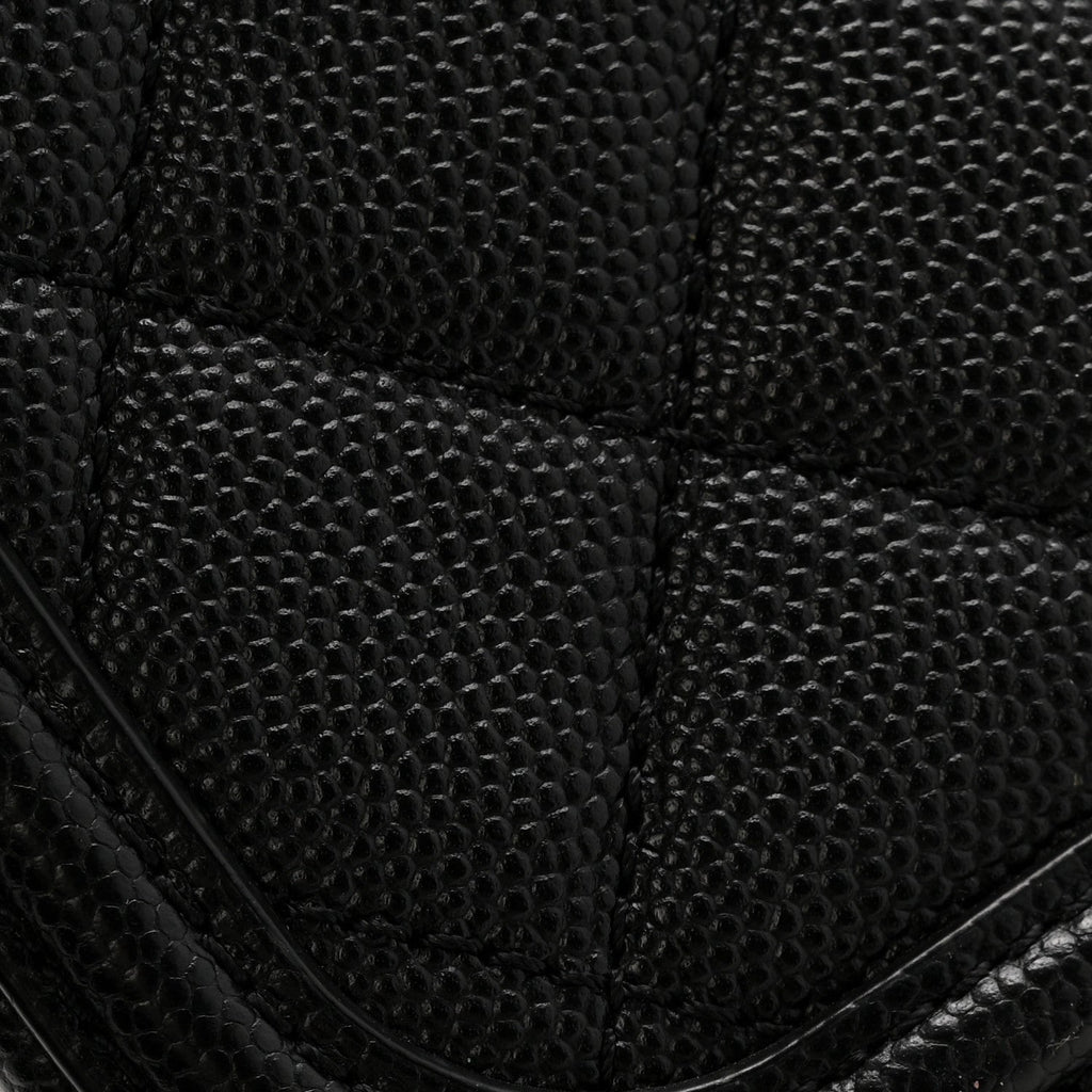 Chanel Caviar Quilted Medium CC Filigree Vanity Case Black