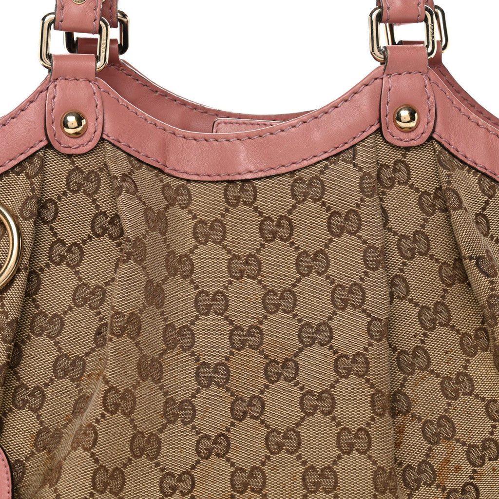 Gucci Monogram Medium Sukey Tote Pink