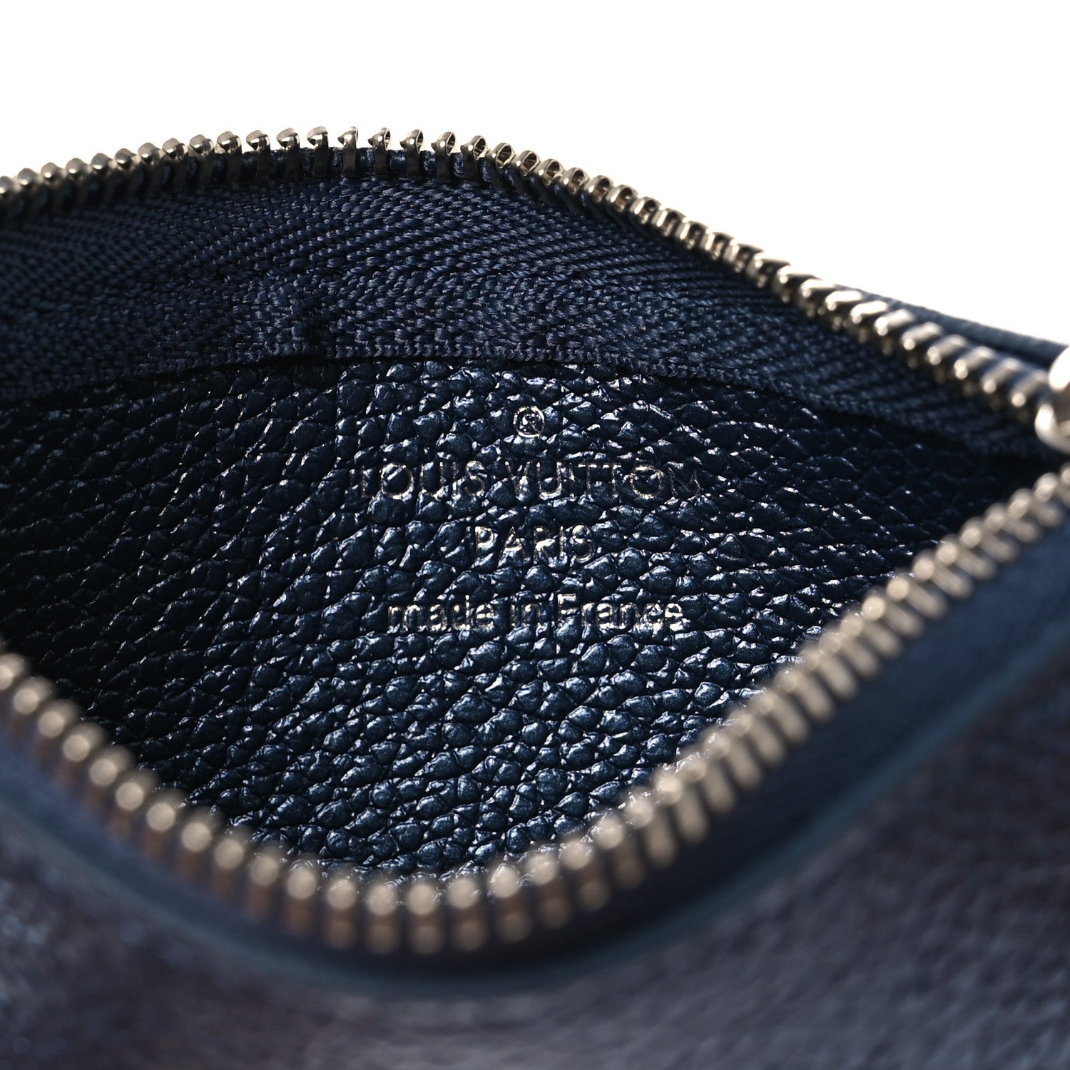 Louis Vuitton Metallic Empreinte Monogram Giant Key Pouch Navy Nacre