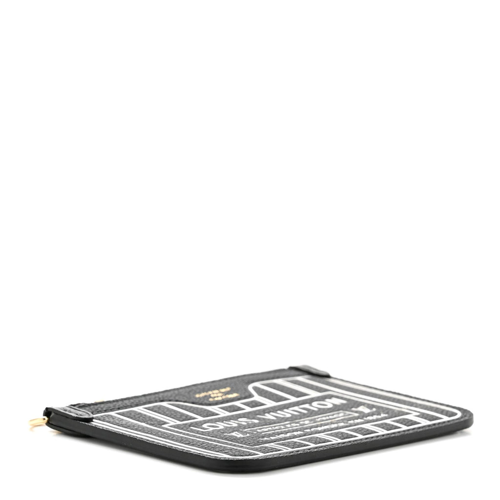 Louis Vuitton Calfskin Neverfull Inside Out BB Pochette Black