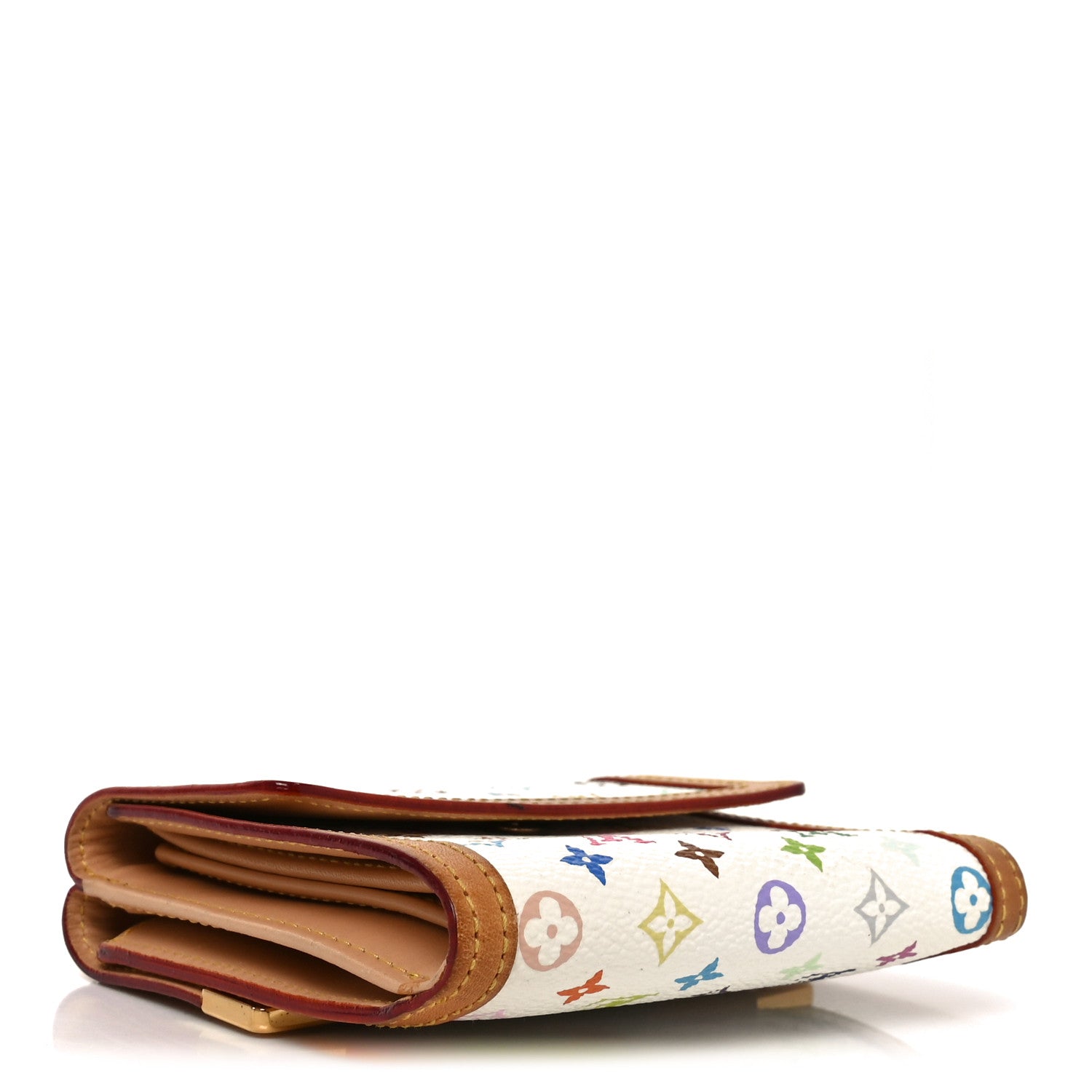 Louis Vuitton Monogram Multicolor Porte-Monnaie Billets Wallet White