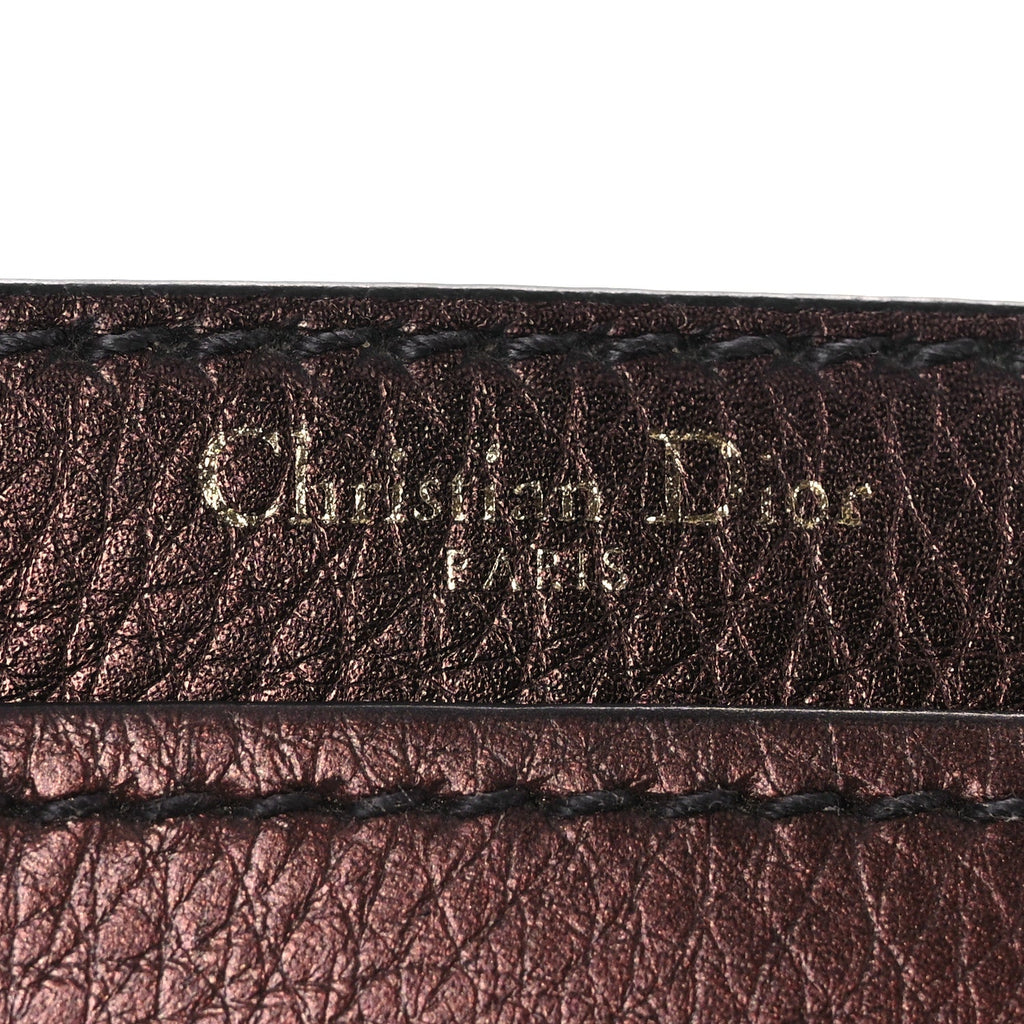 Christian Dior Metallic Calfskin J'Adior Chain Flap Bag Noisette