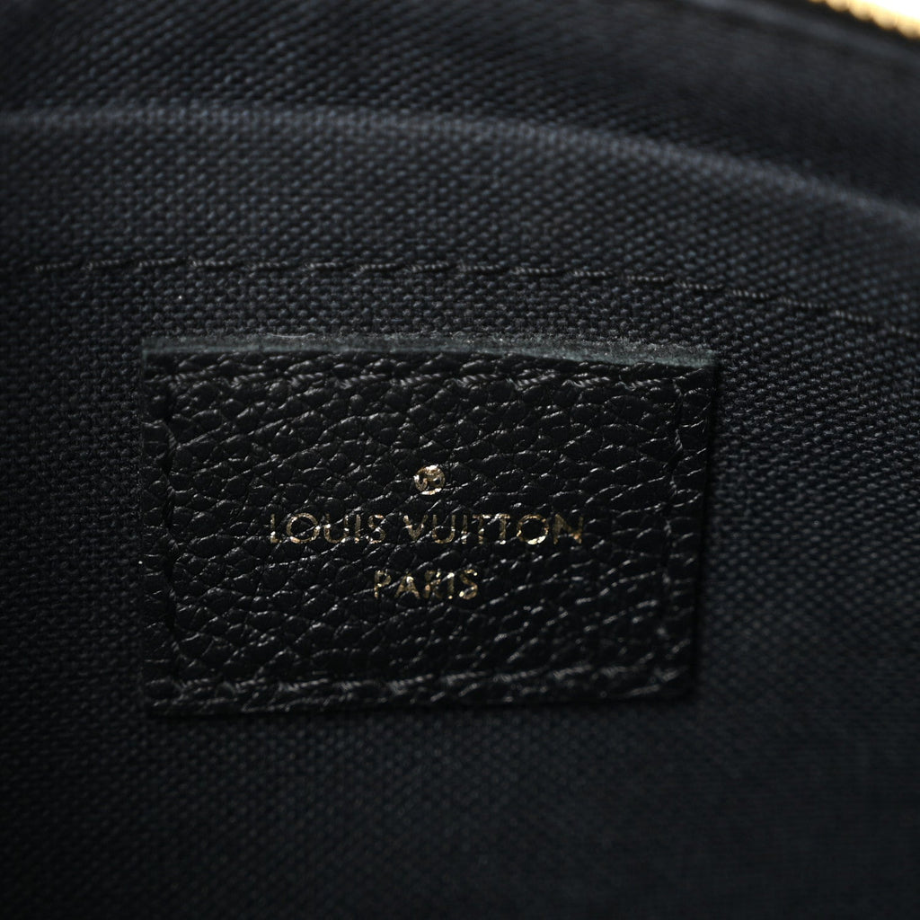 Louis Vuitton Monogram Pallas Clutch Black