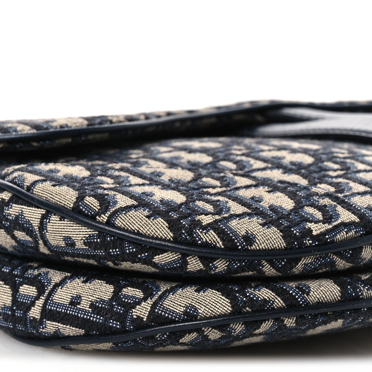 Christian Dior Oblique Saddle Bag Blue