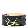 Louis Vuitton Empreinte Monogram Bandouliere Shoulder Strap Black Beige