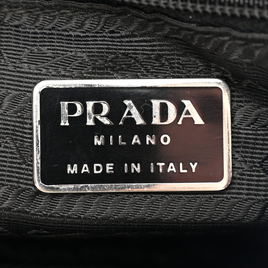 Prada Nylon Vela Medium Backpack Black