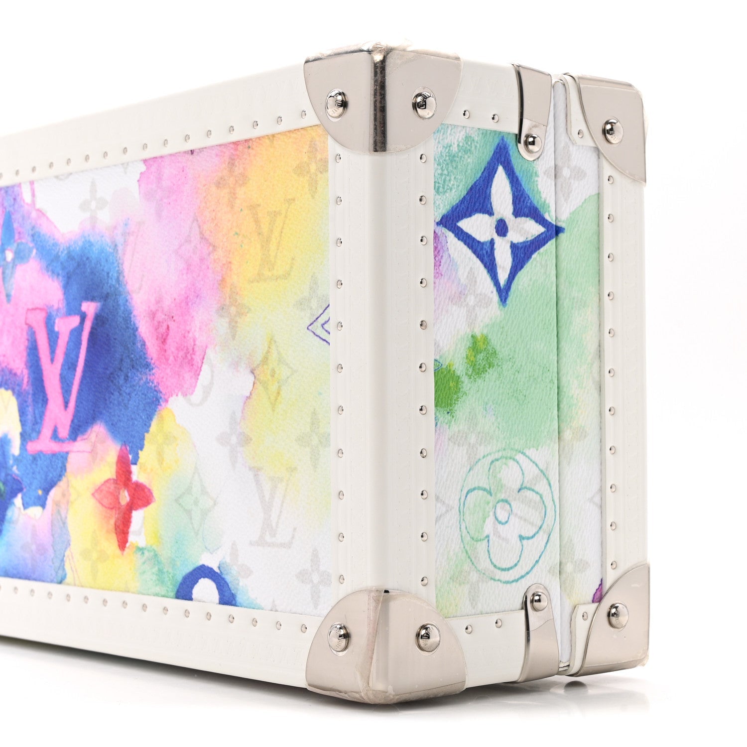 Louis Vuitton Monogram Watercolor Coffret 8 Watch Case Multicolor