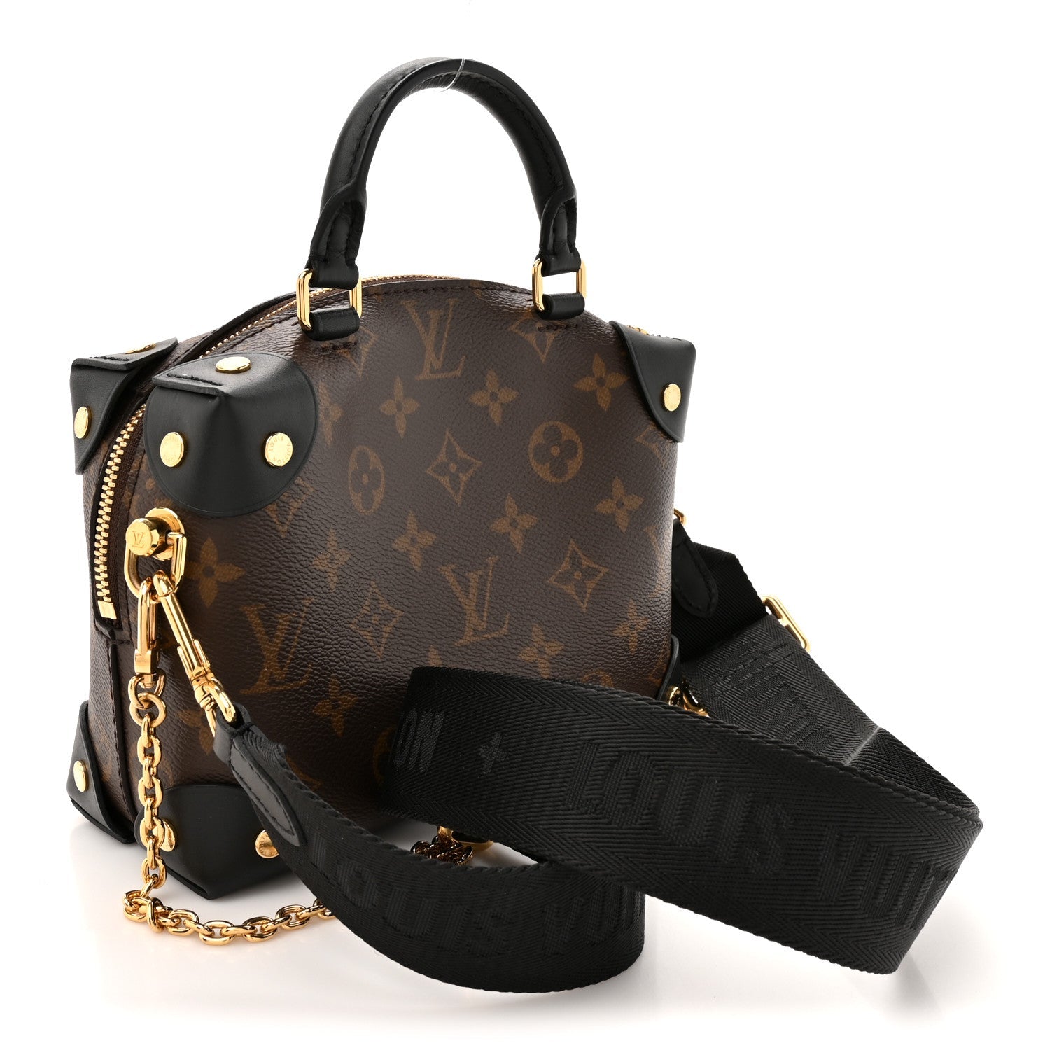 Louis Vuitton Monogram Petite Malle Souple Black