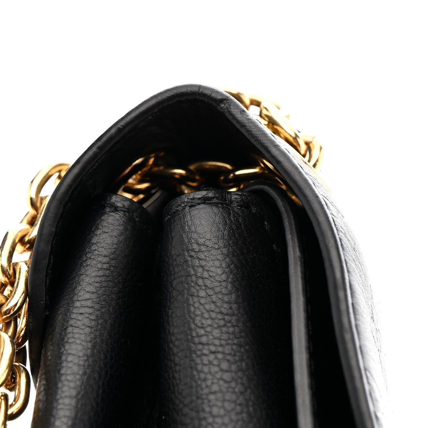 Louis Vuitton Monogram Cuir Plume Ecume Very Chain Bag Black