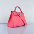 Hermes Kelly 32cm Togo Leather Handbag 6108 Lip Pink Silver