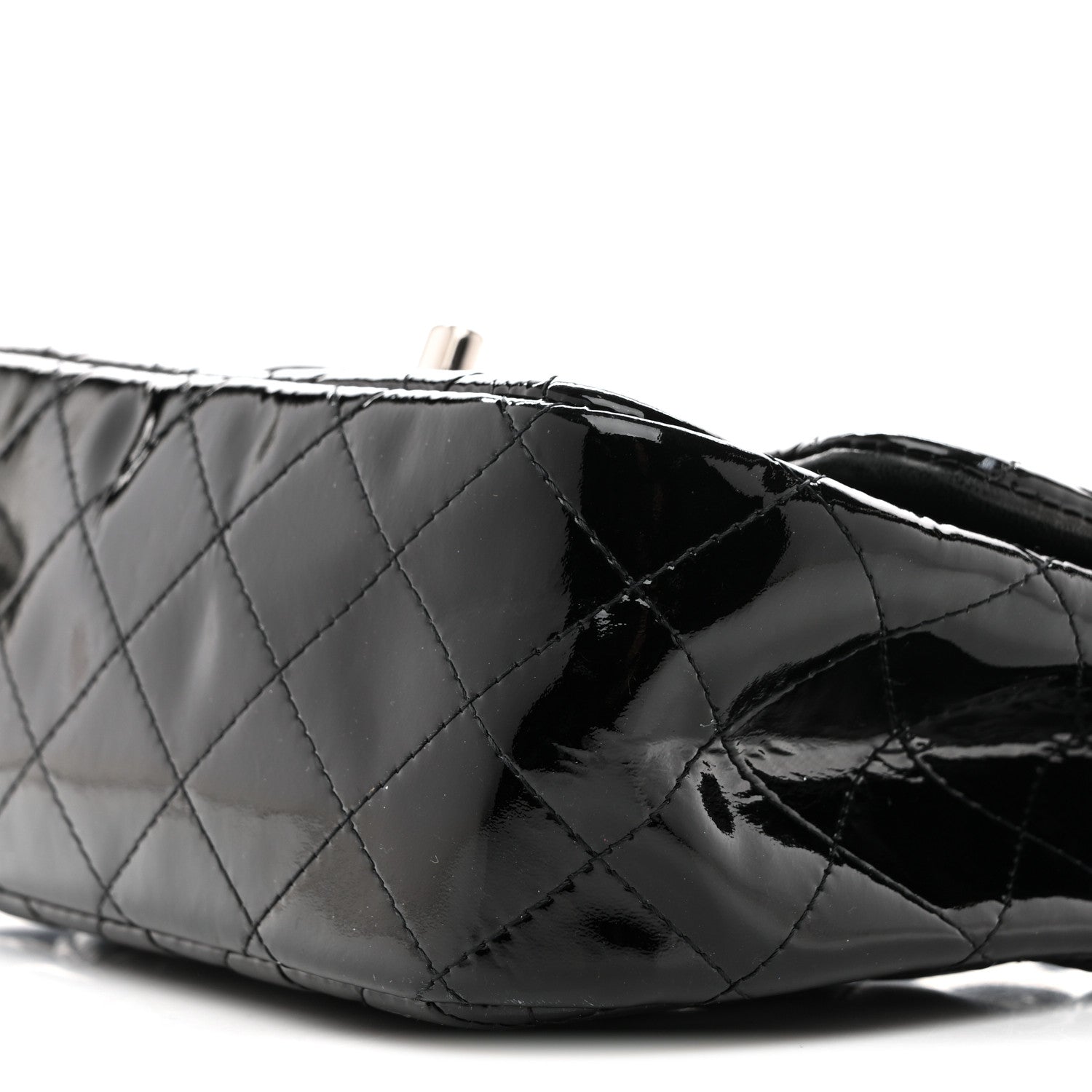 Chanel Patent Calfskin Quilted Mini Square Flap Black