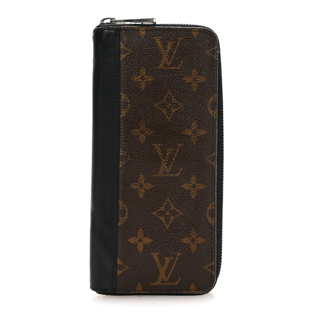 Louis Vuitton Monogram Macassar Vertical Zippy Wallet