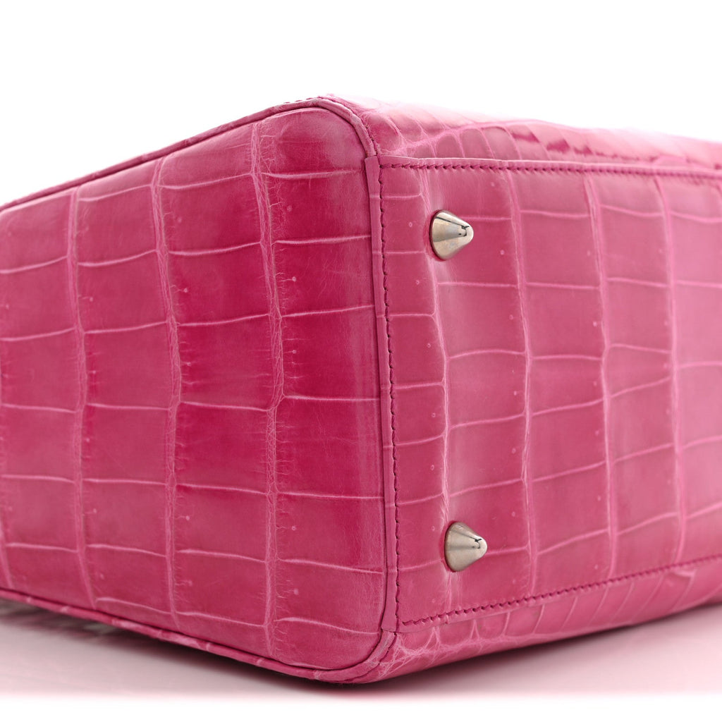 Christian Dior Alligator Medium Lady Dior Pink