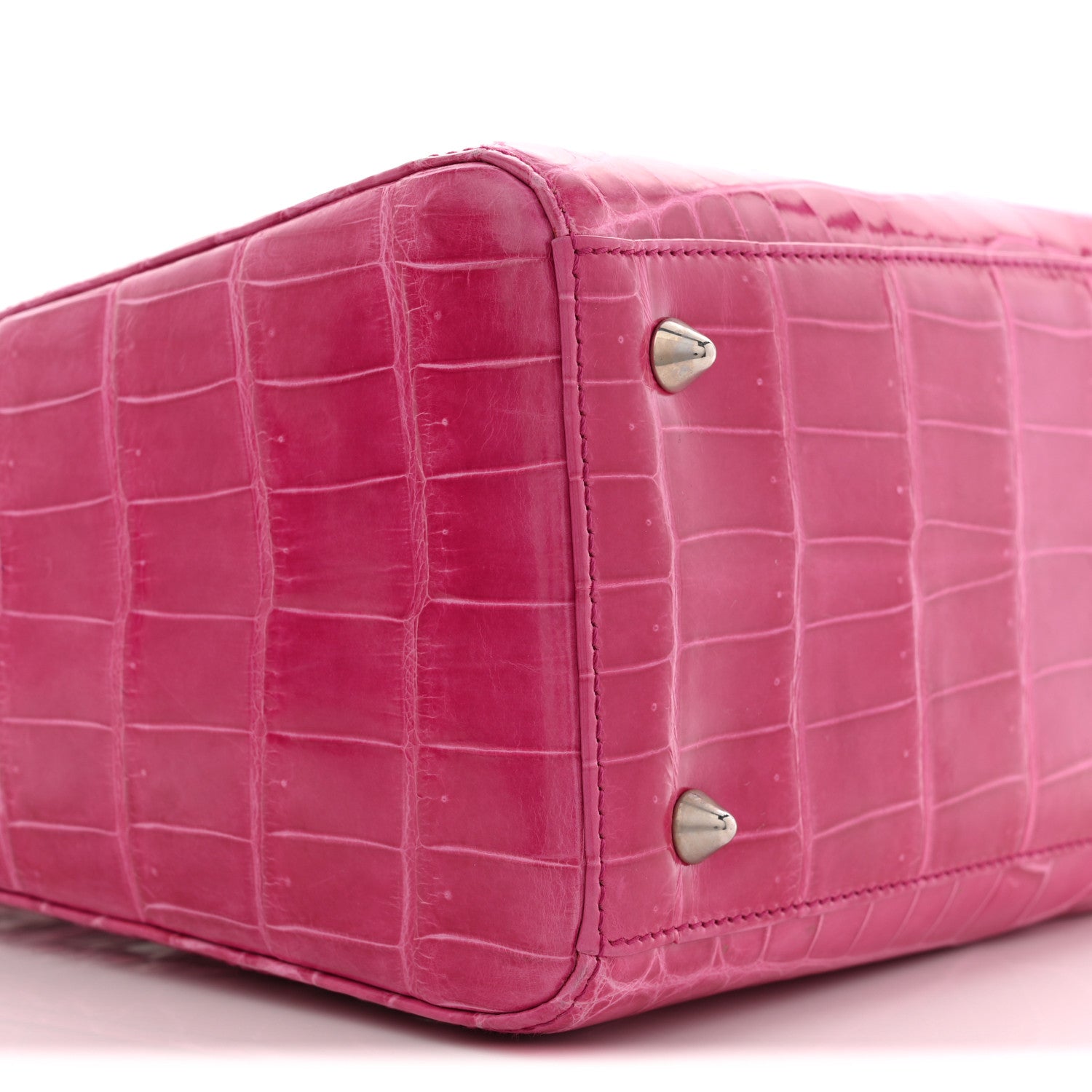 Christian Dior Alligator Medium Lady Dior Pink