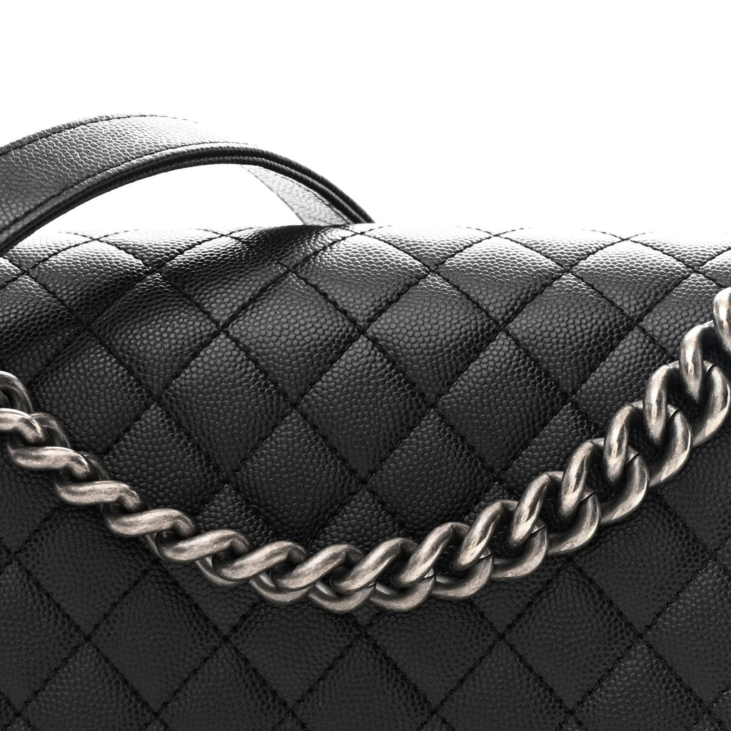 Chanel Caviar Quilted Medium Boy Flap Black