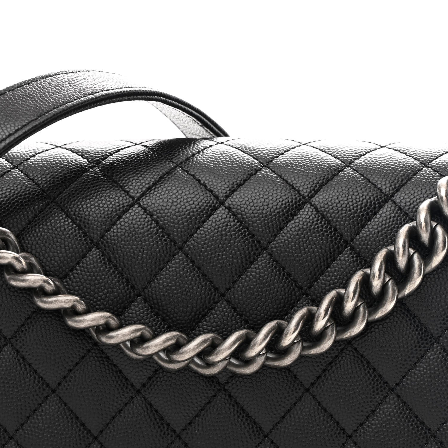 Chanel Caviar Quilted Medium Boy Flap Black
