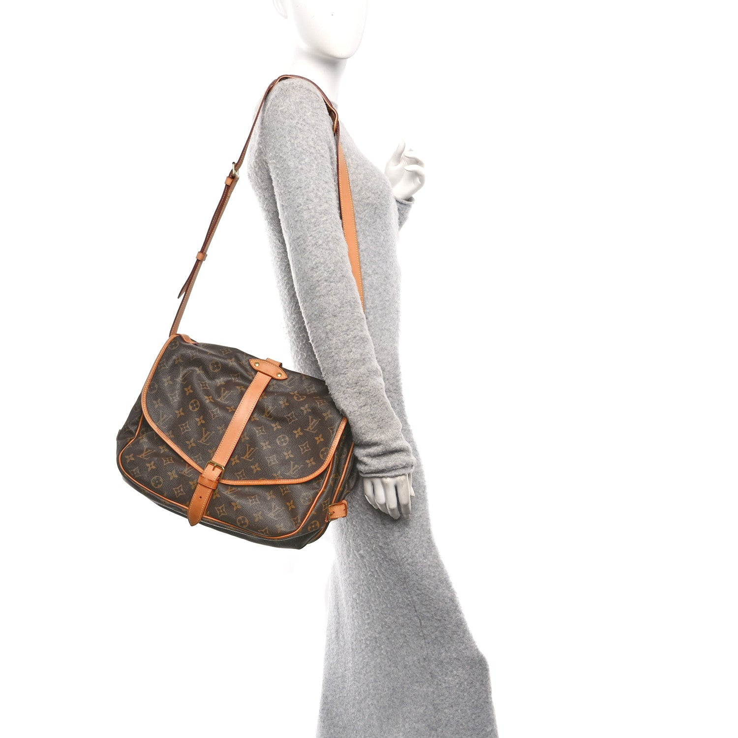 Louis Vuitton Monogram Saumur 35