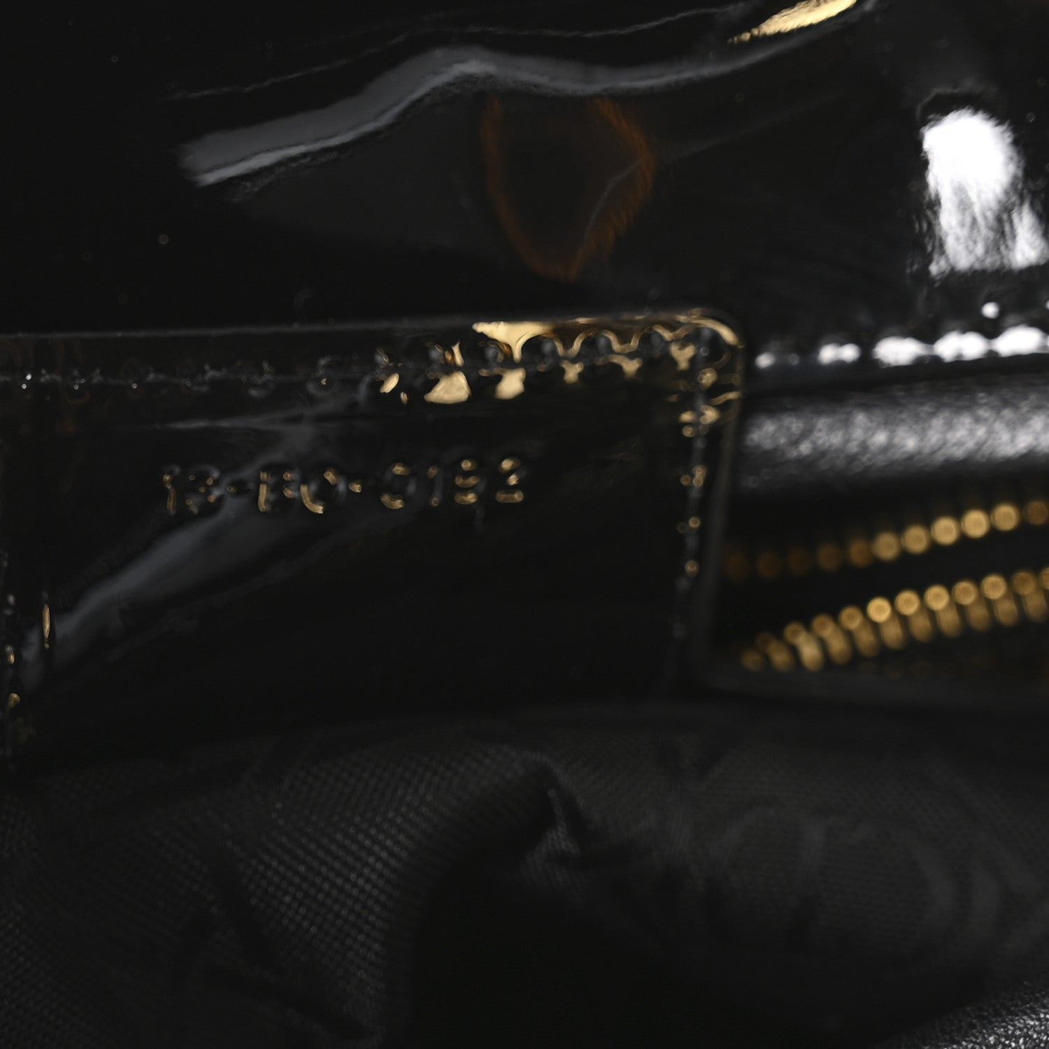 Christian Dior Patent Cannage Large Lady Dior Black