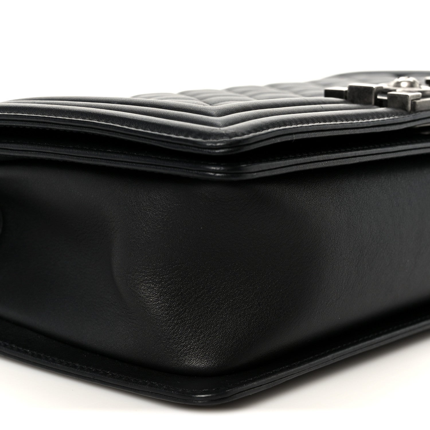 Chanel Lambskin Quilted Medium Boy Flap Black
