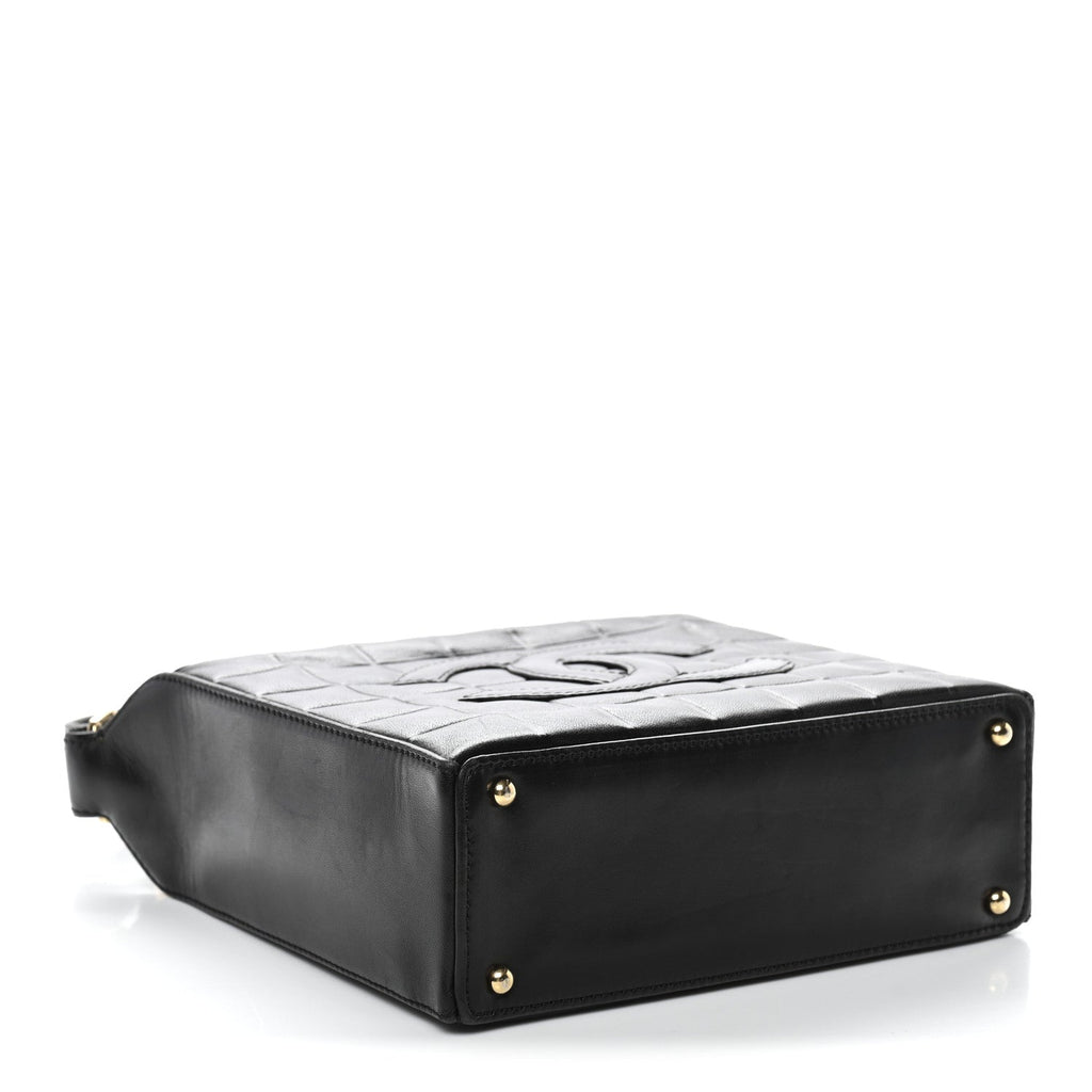 Chanel Lambskin Quilted Small Chocolate Bar Shoulder Bag Black
