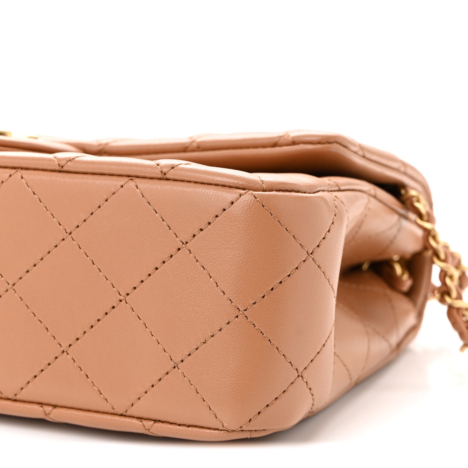 Chanel Lambskin Quilted Small CC Crush Flap Brown