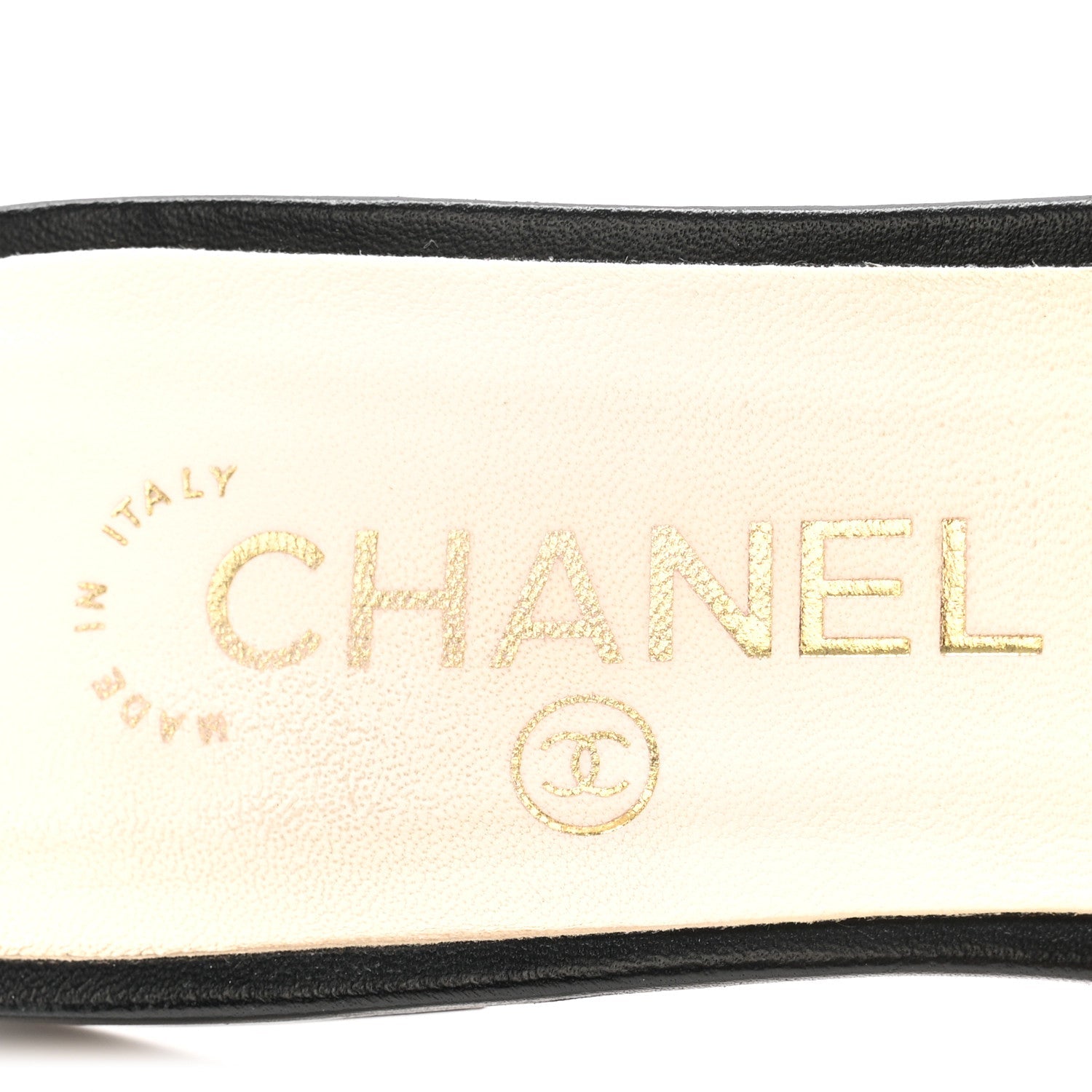 Pearl Embroidery CC Mules 38.5 Black White