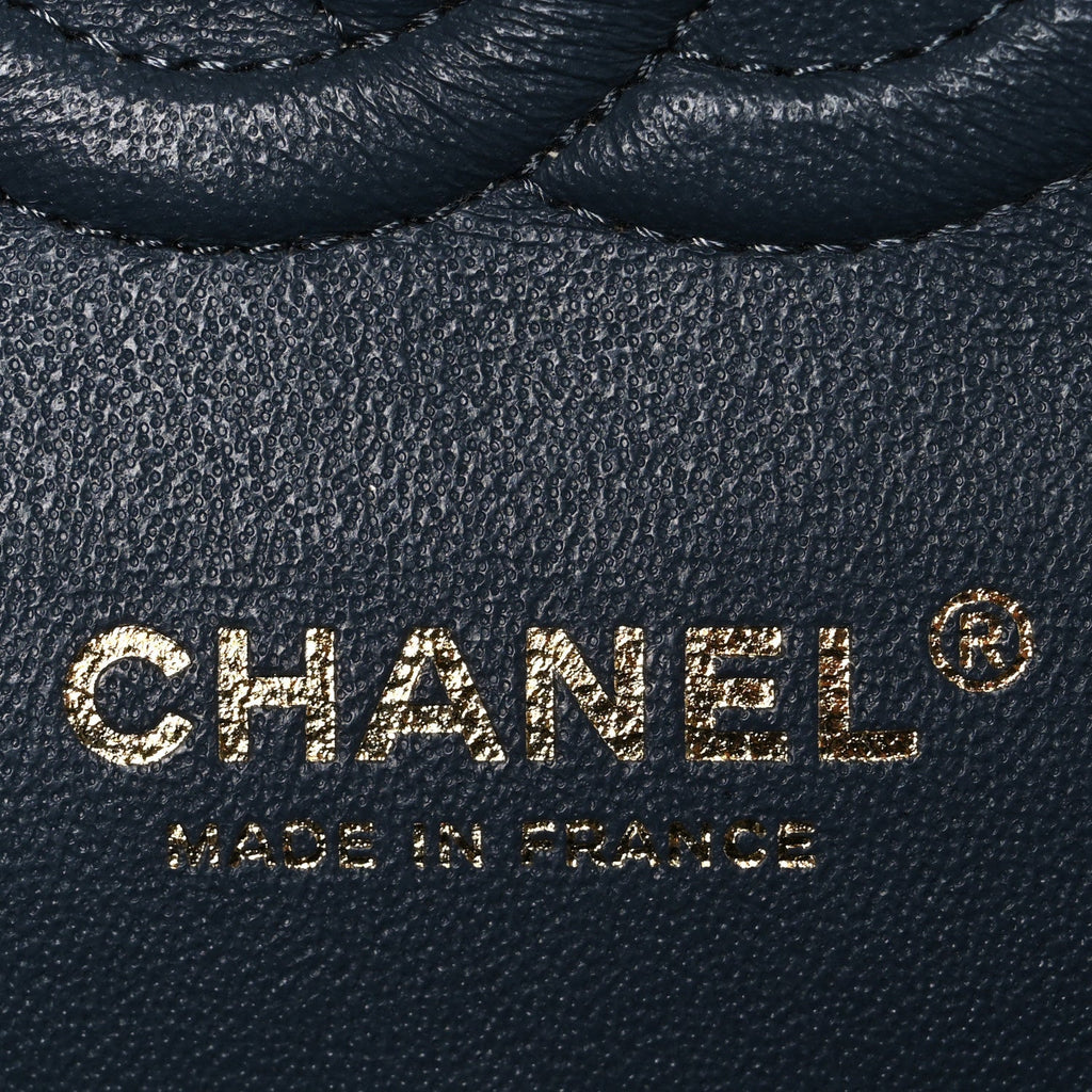 Chanel Caviar Quilted Small Double Flap Dark Grey