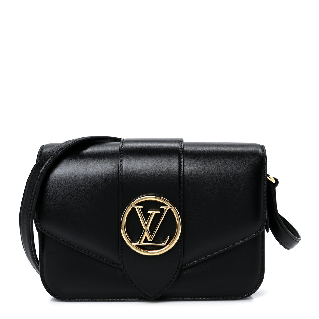 Louis Vuitton Smooth Calfskin LV Pont 9 Black
