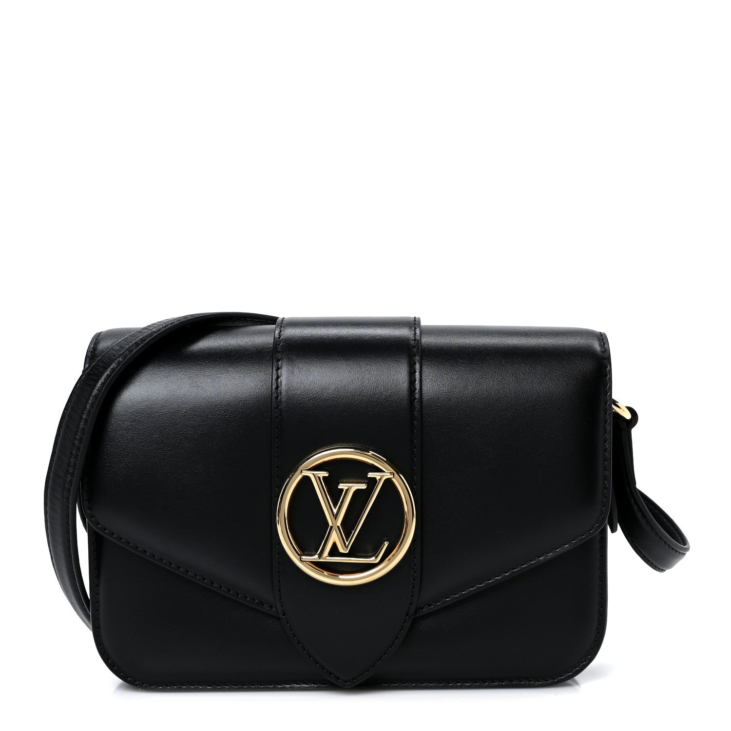 Louis Vuitton Smooth Calfskin LV Pont 9 Black