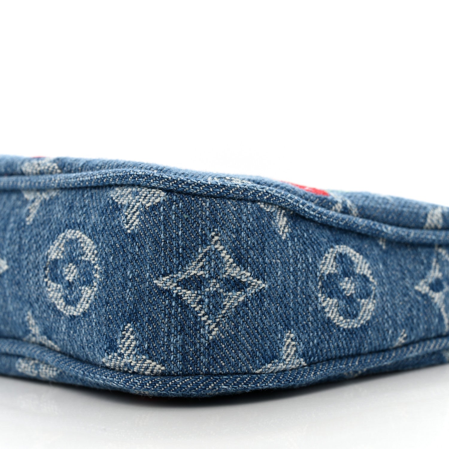 Louis Vuitton LV X TM Monogram Denim Cerises Pochette Accessories Blue