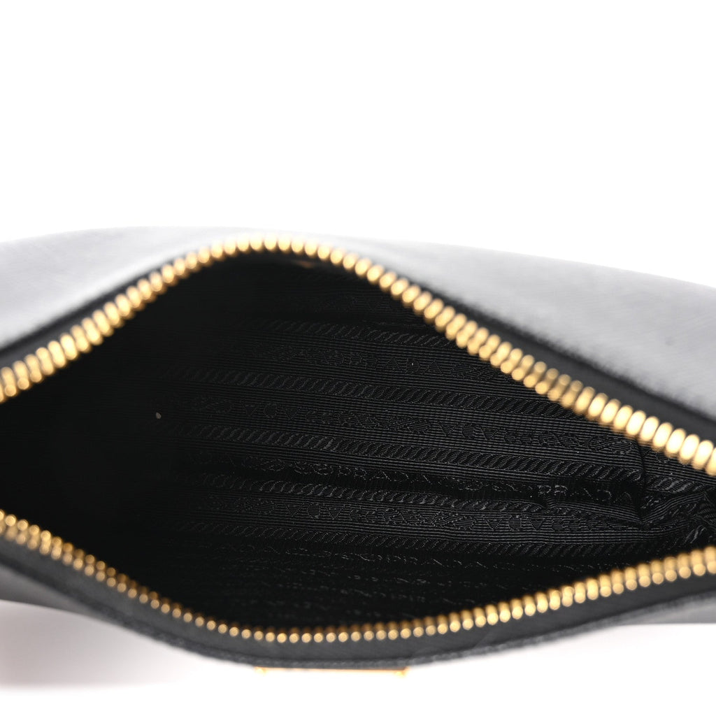 Prada Saffiano Lux Re-Edition 2005 Shoulder Bag Black
