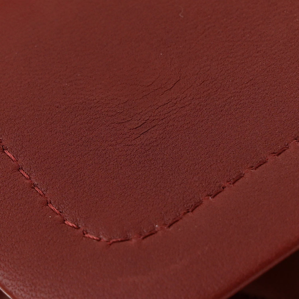 Chanel Lambskin Quilted Medium Double Flap Burgundy