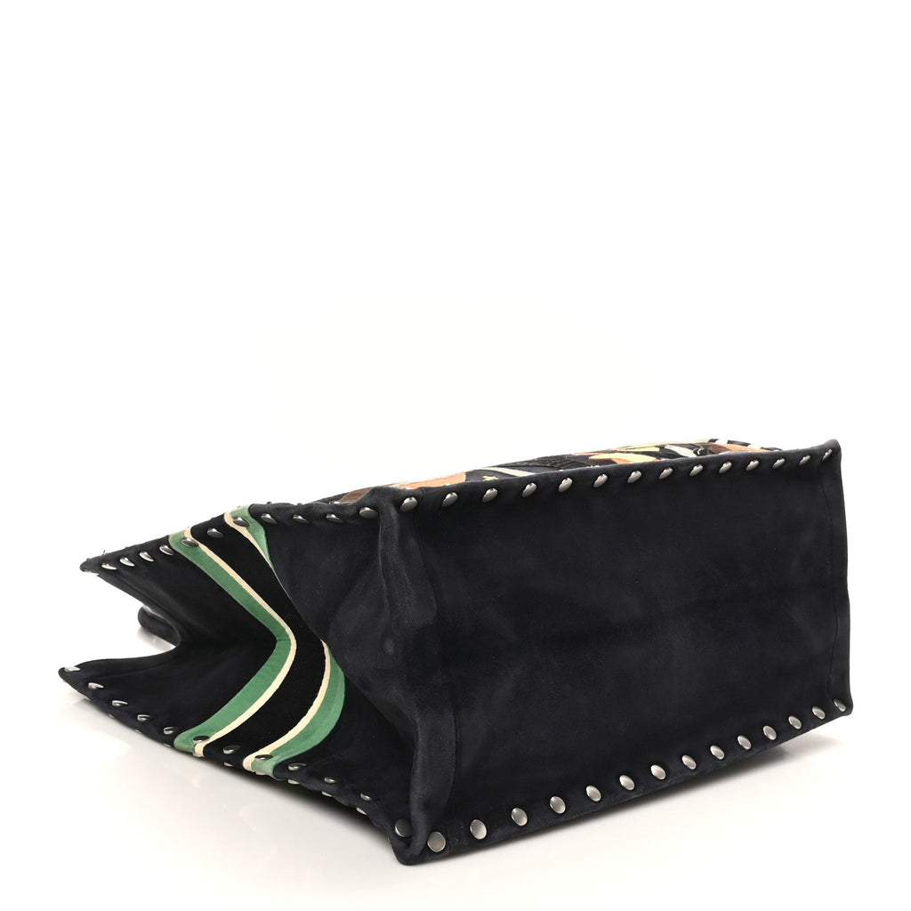 Christian Dior Suede Large L'Air Book Tote Black