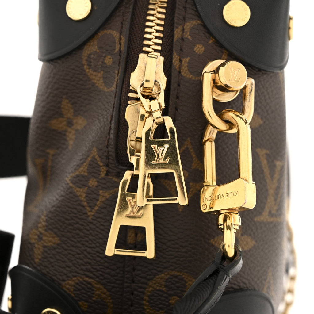 Louis Vuitton Monogram Petite Malle Souple Black