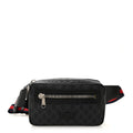 Gucci Soft GG Supreme Monogram Web Belt Bag Black Grey